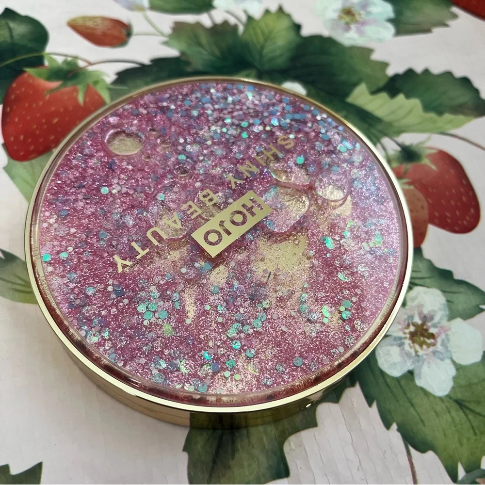 Pink Glitter Snow Globe Circle Eyeshadow Palette with 11 Colors - NIB